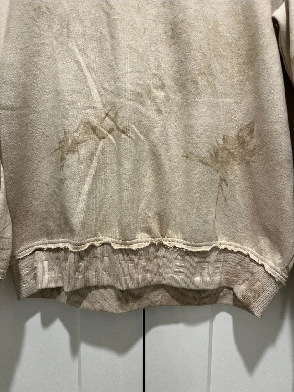 True Religion Neutral Beige Crewneck Sweatshirt